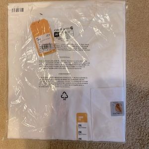 Men’s Carharrt White Heavyweight Loose fit tshirts 2XL